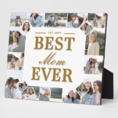 Best Mom Ever Father's Day Photo Frame Collage Fotoplaat (Zijkant)
