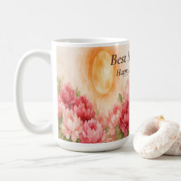 Best Mom Ever Floral Mug Personalized Mother’s Day Koffiemok