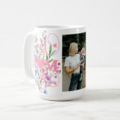 Best Mom Ever Floral Watercolor Design Koffiemok (Voorkant links)