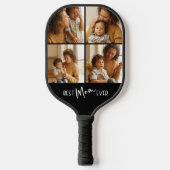 Best Mom Ever Four Photo Collage Pickleball Paddle (Voorkant)