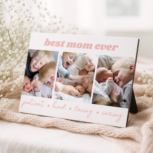 Best Mom Ever Kids Photo Fotoplaat