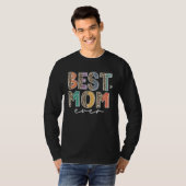 Best Mom Ever Leopard Flash Happy Mother Day  Mama T-shirt (Voorkant volledig)