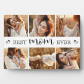 Best Mom Ever Modern Photo Collage Personalized Fotoplaat (voorkant)