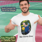 Best MOM Ever Moederdag Moeder Geboortedag Foto T-shirt