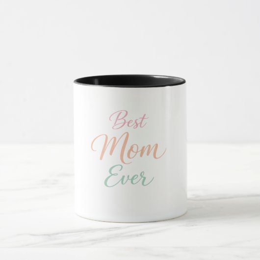 Best Mom Ever Personalized Coffee Mug Mok (Midden)