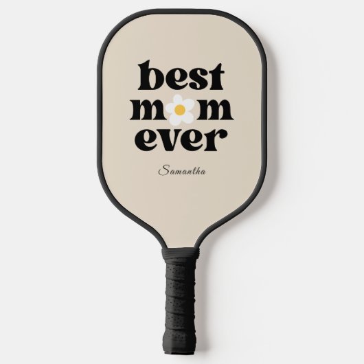 Best Mom Ever Personalized  Pickleball Paddle (Achterkant)