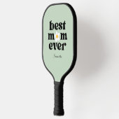 Best Mom Ever Personalized Sage Green Pickleball Paddle (Links)
