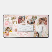 Best Mom Ever Personalized Scrapbook Photo Collage Bureaumat (Keyboard & Muis)