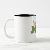 Best Mom Ever Personalized Script Name Mug Tweekleurige Koffiemok (Links)