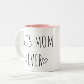 Best MOM Ever Personalized Tweekleurige Koffiemok (Voorkant links)