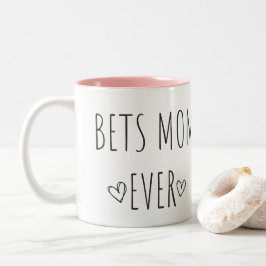 Best MOM Ever Personalized Tweekleurige Koffiemok