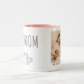 Best MOM Ever Personalized Tweekleurige Koffiemok (Center)