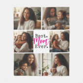 Best Mom Ever Photo Collage Birthday Mother's Day Fleece Deken (Voorkant)