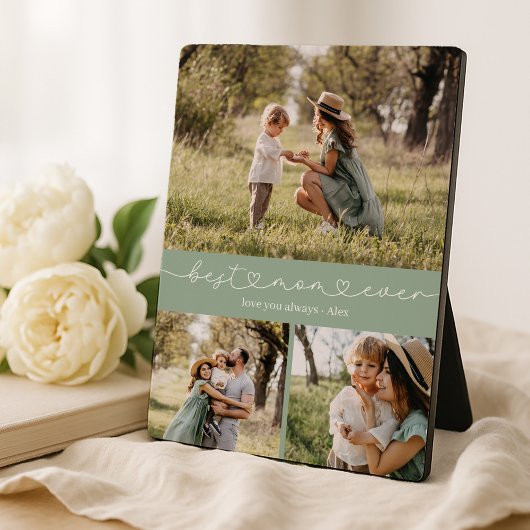 Best Mom Ever Photo Collage Fotoplaat