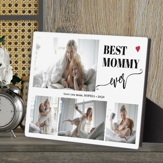 Best mom ever photo collage keepsake fotoplaat