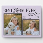 Best Mom Ever Photo Heart Dog Mothers Day Gifts Fotoplaat (Voorkant)