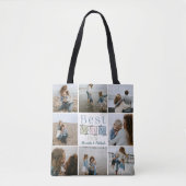 Best Mom Ever Plaid Patchwork Photo Tote Bag (Voorkant)