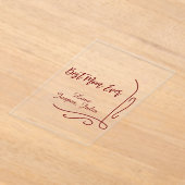 Best mom ever red love Spanish border stylish  Acryl Uitnodigingen (Laagn)