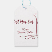 Best mom ever red love Spanish border stylish  Cadeaulabel (Achterkant)