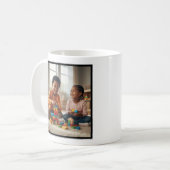 Best Mom Ever Retro Groovy 1 Photo Keepsake Koffiemok (Voorkant links)