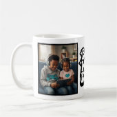 Best Mom Ever Retro Groovy 2 Photo Keepsake Koffiemok (Links)