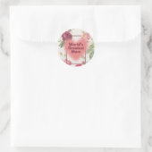 Best mom ever ronde sticker (Tas)