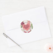 Best mom ever ronde sticker (Envelop)