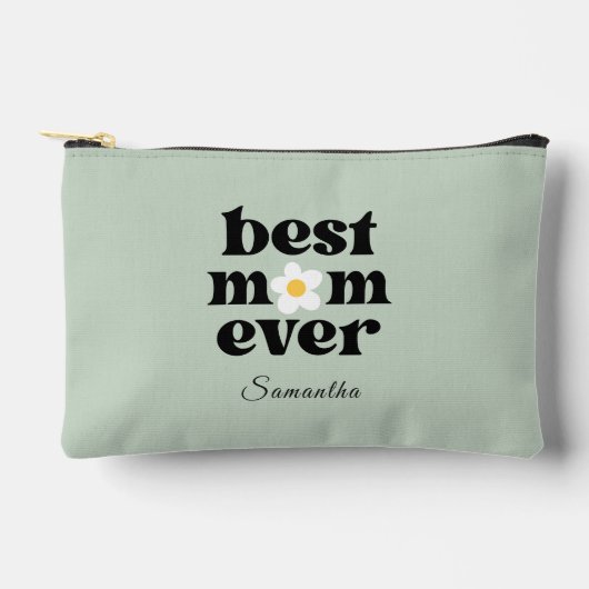 Best Mom Ever Sage Green Personalized  Etui (Voorkant)