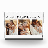 Best Mom Ever Script Gift For Mom Photo Collage Fotoblokken (Voorkant)