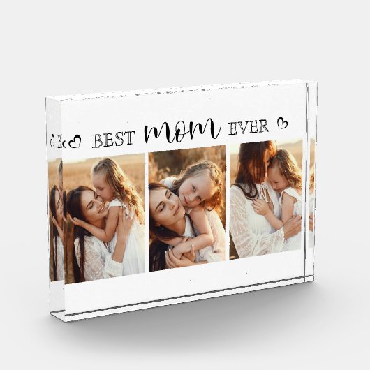 Best Mom Ever Script Gift For Mom Photo Collage Fotoblokken (Links)