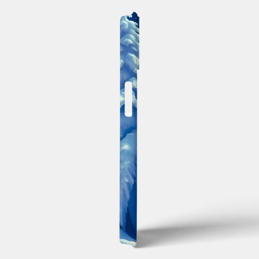 Best Mom Ever Snowy Scene iPhone Case (Achterkant / Rechts)