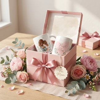 "Best Mom Ever" soft pastel aesthetic coffee  Magische Mok