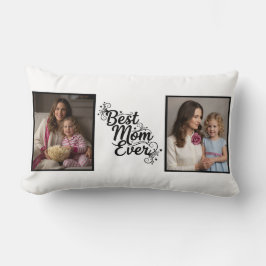 Best Mom Ever Sparkling Star 2 Photo Keepsake Kussen