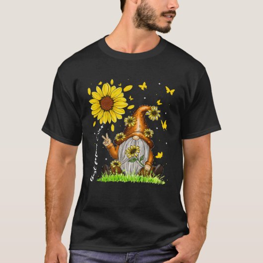 Best Mom Ever Sunflower Gnome  Cute Mother s Day T-shirt (Voorkant)
