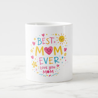 Best Mom Ever T-Shirt Grote Koffiekop