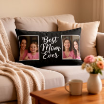 Best Mom Ever Then & Now Custom 2 Photo Keepsake 