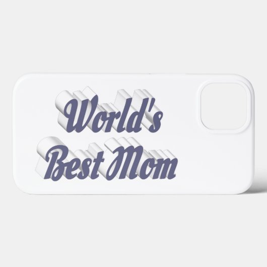 Best Mom gray text Case-Mate iPhone Case (Achterkant (horizontaal))