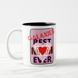 Best mom in the galaxy tweekleurige koffiemok