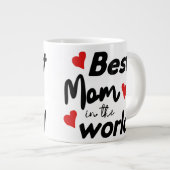 Best Mom In The World Mother's Day Grote Koffiekop (Voorkant rechts)