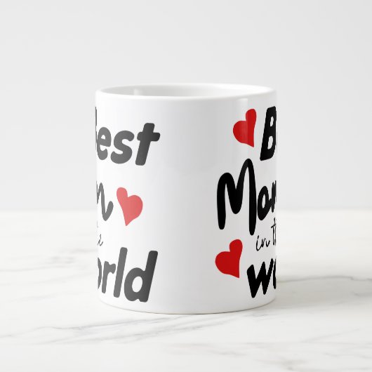 Best Mom In The World Mother's Day Grote Koffiekop (Voorkant)