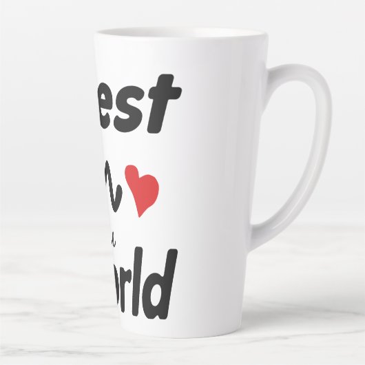 Best Mom In The World Mother's Day Latte Mok (Rechts)