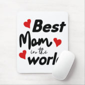Best Mom In The World Mother's Day Muismat (Met muis)