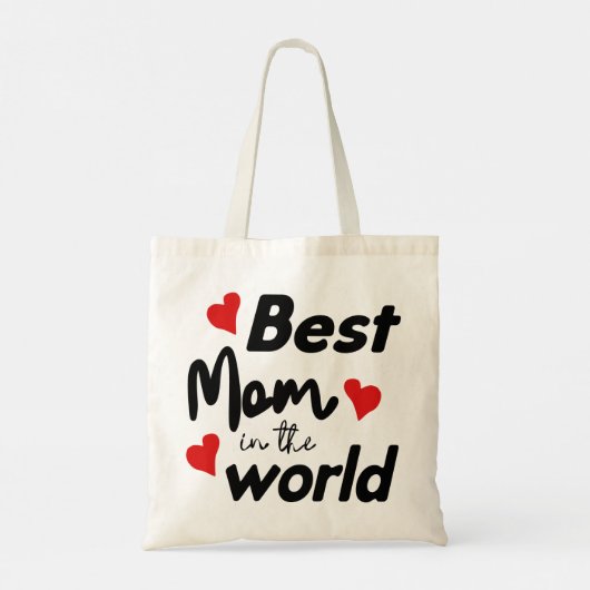 Best Mom In The World Mother's Day Tote Bag (Achterkant)
