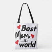Best Mom In The World Mother's Day Tote Bag (Achterkant)