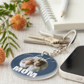 Best MOM Kinder Photo Moederdag Sleutelhanger (Voorkant Rechts)