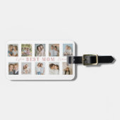 Best Mom Luggage Tag | Personalized Photos Bagagelabel (Voorkant horizontaal)
