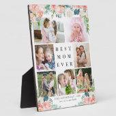 BEST MOM OOIT Floral First Moederdag Foto Fotoplaat (Zijkant)