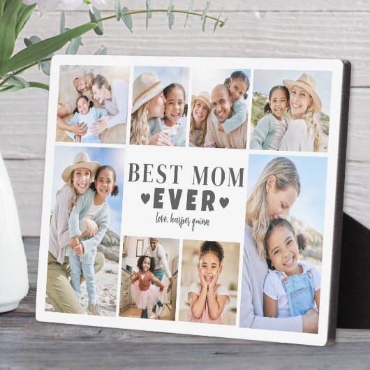 Best Mom Photo Collage Fotoplaat