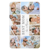 Best Mom Photo Collage Magneet (Verticaal)