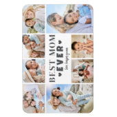 Best Mom Photo Collage Magneet (Verticaal)